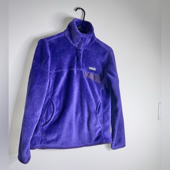 Patagonia Women’s Re-Tool Snap-T Fleece Pullover Purple - Picture 1 of 7